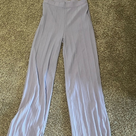 Ribbed Crop Top and Pant Set - Picture 6 of 6